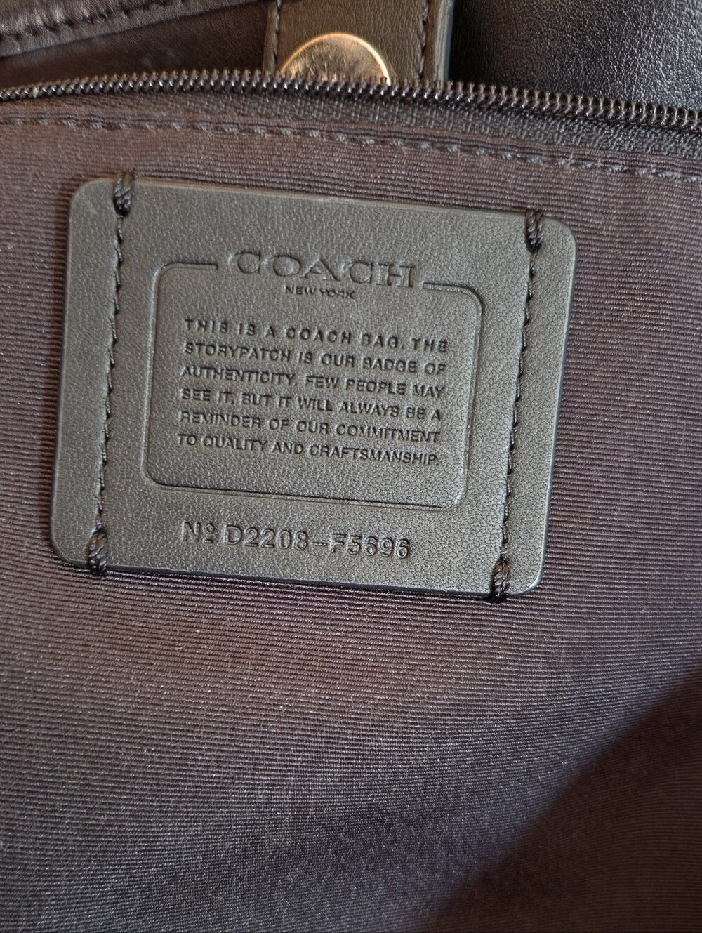 Coach Outlet City Tote Dark Brown/Black Signature Canvas - Picture 3 of 13